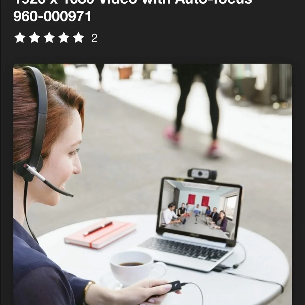 C930e Logitech Black Webcam with Auto-focus